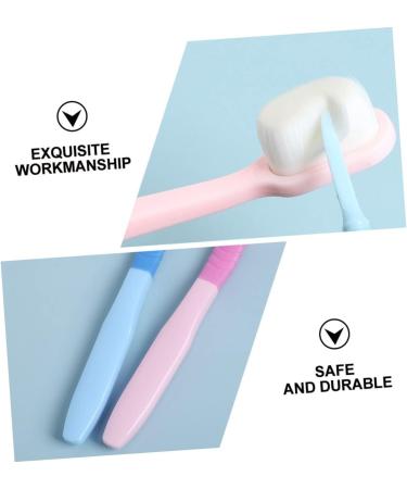 PopetPop Soft Toothbrush Set - 2 Micro Hand Toothbrushes for Adults Ideal for Pregnant Women - Comfortable Grip & Gentle Cleaning - Buy Online on GoSupps.com