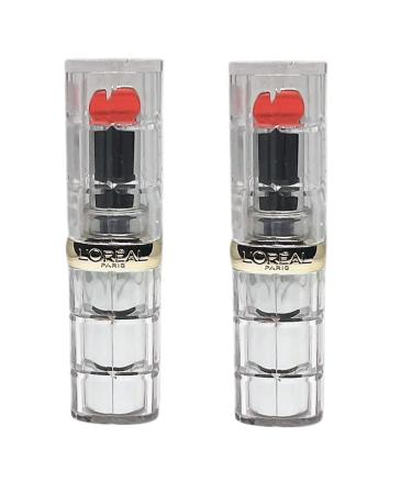 Pack of 2 L'Oreal Paris Colour Riche Shine Lipstick Luminous Coral 916