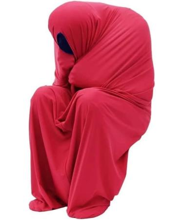 Sensory sock body sock for children autistic adults with sensory processing disorder updated premium version suitable for adults aged 3 18 years (color: red XL red red