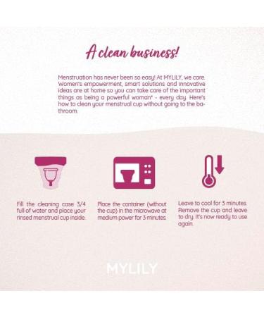 Mylily Menstrual Cup Steriliser - Foldable Microwave Cleaner for All Types of Menstrual Cups | 100% Medical Silicone | Berry Color - Buy Online on GoSupps.com
