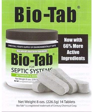 Septic System Bio-Tab 8 oz (226.5g) - 14 Tablets for Efficient Treatment - Buy Online on GoSupps.com