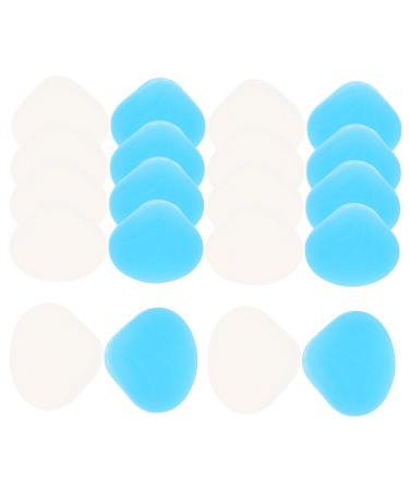 Doitool 14 pairs of glasses slippery cover glasses ear handles glasses clamping prevent the glasses from slipping glasses holder glasses handles comfortable glasses hook 1.5x1.2x0.3cm blue white