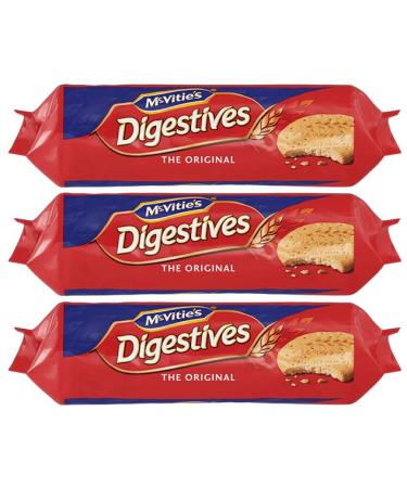 McVitie's Digestive Biscuits 400g - (Pack of 3) Orignal Digestive Biscuits - Best of British Cookies Packed By Zuvo