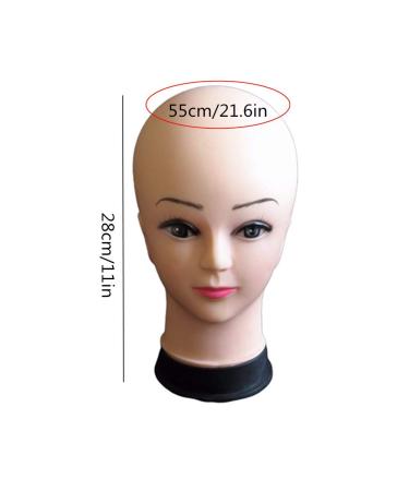 Frisierkopf Wig Head - Styrofoam Hairdressing Head with Real Hair for Professional Styling - Ideal Wig Holder & Hairdressing Practice Head - Buy Online on GoSupps.com