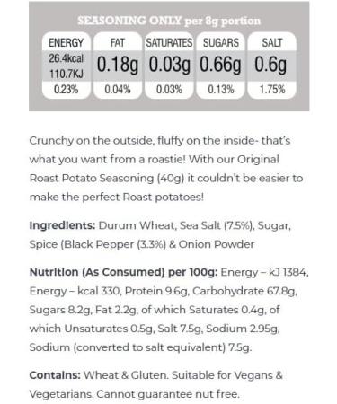 Pureety Gourmet Flavours Potato Seasonings (Original x 4 packs) - Buy Online on GoSupps.com