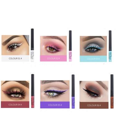 Beauty Searcher Set of 12 Colors Matte Liquid Eyeliner Colorful Waterproof Smudgeproof Durable Matte Eyeliner Clear Eyeliner Highly Pigmented Makeup Eyeliner Pen Kit - Buy Online on GoSupps.com