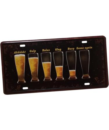 Artibetter Man Cave Decor Car Flag Car Trim Blush Decor Beer Wall Art Antique Tin Signs Iron Wall Art Metal Antique Signs Vintage Decor - Buy Online on GoSupps.com