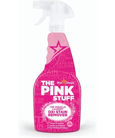 Housold 500ml Pink Stuff The Miracle Laundry Oxi Stain Remover Spray Tough on Stains Gentle on Fabrics for Whites & Colours with Fresh Clean Fragrance (Pack of 1) - Buy Online on GoSupps.com