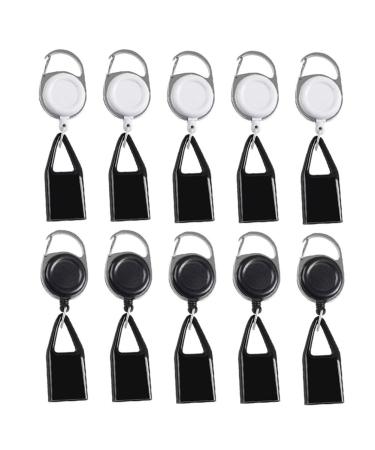 Srutueo 10Pcs Silicone Lighter Holder Sleeve Clip Lighter Protective Cover Smoking Spare Parts Accessories with Retractable Keychain