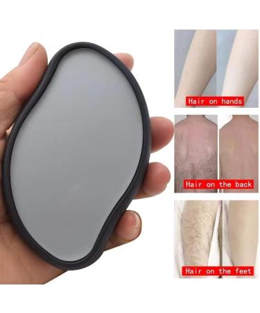 Painless Hair Removal Tool - Easy Crystal Eraser for Face Legs & Arms (Black) | International Shipping Available - Buy Online on GoSupps.com