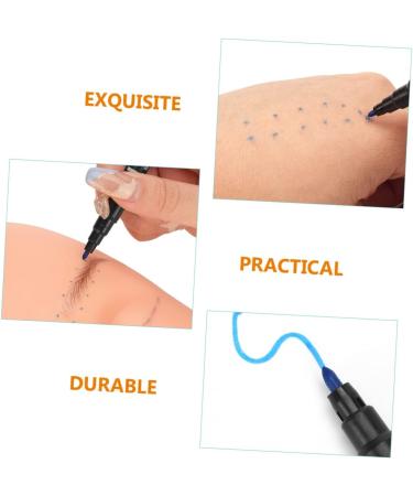 FOMIYES 10pcs Eyebrow Pen Portable Eyebrow Liner Beauty Pen Use a Pen Plastic Double Head 13.9x1.8cm Blue - Buy Online on GoSupps.com