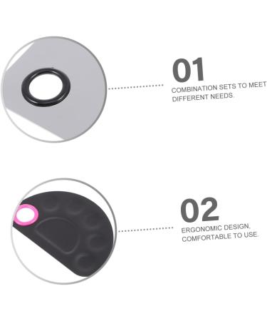 minkissy 1 Set Palette Manicure Color Mixing Trays Makeup Color Pallets with Mixing Stick Manicure Art Tools Nail Paint Mixing Boards Nail Art Tools Foundation Stainless Steel Nail Polish 15X10X0.5CM Silver - Buy Online on GoSupps.com