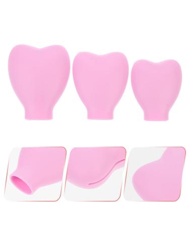 FRCOLOR Makeup Brush Covers - Reusable Silicone Travel Holders & Organizer Case (3pcs Pink) | Perfect for International Shipping - Buy Online on GoSupps.com