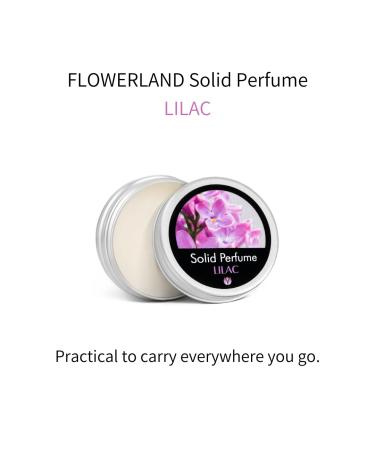 Flowerland Solid Perfume - Portable Pocket Balm Perfume Perfect for Travel Use - Natural Fragrance Parfum for Men and Women - Natural & Vegan - Lilac (30ml) - Buy Online on GoSupps.com