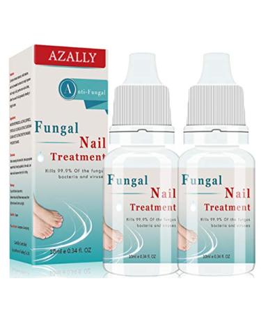 Fungal nail treatment Nail Fungus Treatment Anti fungal Nail Solution Kills Fungus on Toenails & Fingernails(2PCS)