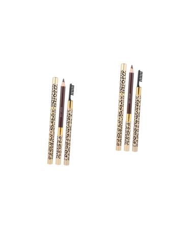 FOMIYES 4 Pcs Eyebrow Pencil Black Makeup Eyebrow Pencils Long Lasting Eyebrow Pencils Eyeliner Miss Girl