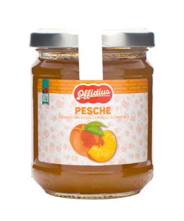 Offidius - Extra Peach Jam - 2x220 gr - Made in Italy