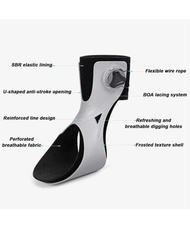 Foot Drop Orthosis Medical Ankle Brace for Improved Walking Gait & Injury Recovery | Small Left Size | Ideal for Plantar Fasciitis & Achilles Tendonitis - Buy Online on GoSupps.com