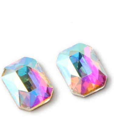 100pcs Nail Art Rhine 6X8mm Re-Octagonal Flatback Crystal s DIY Decorations Manicure Diamond for Nail - Buy Online on GoSupps.com