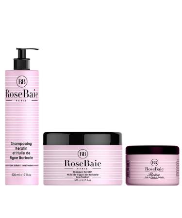 b.otox kit with keratin and prickly pear oil RoseBaie 3 products