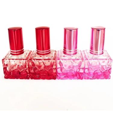 10pcs 10ml Pink Glass Perfume Bottles - Refillable Travel Makeup Containers | Portable Perfume Vials - Buy Online on GoSupps.com