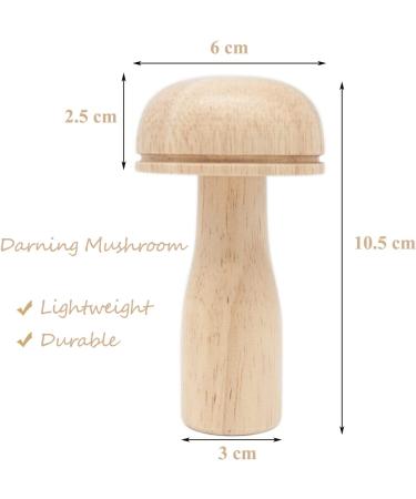 EYANKUNG Darning Mushroom Set - Wooden Sewing Tool with Needles for Mending and Repair - Buy Online on GoSupps.com