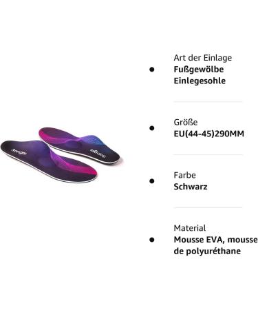 3angni Orthopedic Insoles for Flat Feet | Shoe Inserts for Heel Spur & Plantar Fasciitis | EU Size 35-36 (230mm) - Comfort for Men & Women - Buy Online on GoSupps.com