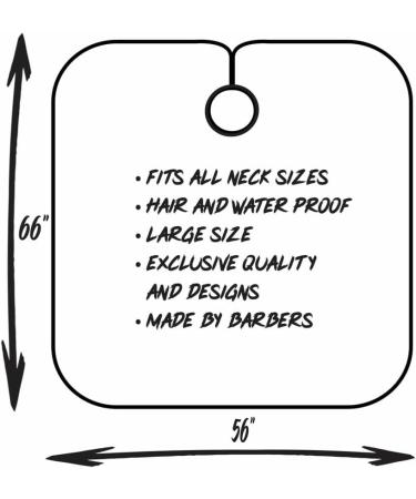 King Midas Empire Professional Barber Cape for Men | Salon Hair Cutting Cape with Elastic Neck Closure - International Shipping Available - Buy Online on GoSupps.com