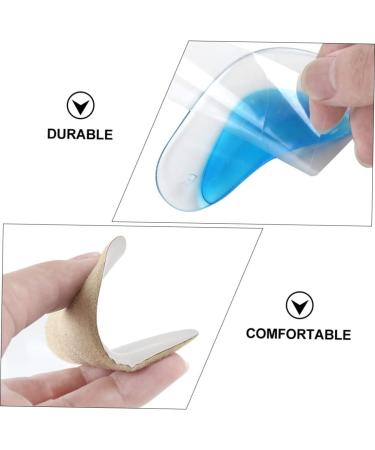 FRCOLOR Arch Support Pads - 4 Pairs Adhesive Cushions for Fallen Arches Gel Foot Insoles for Kids & High Heels - 9.7x5.8cm - Buy Online on GoSupps.com