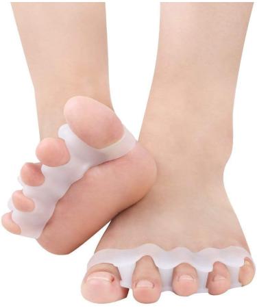 Buy Silicone Toe Separators for Hallux Valgus & Hammer Toe Relief - 4 Pieces for Foot Pain Relief - International Shipping Available - Buy Online on GoSupps.com