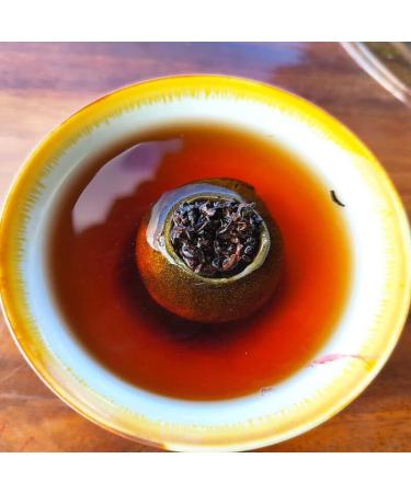 HELLOYOUNG 500g Th noir Pu-erh cuit m lang l' corce d'orange et de mandarine Aliment vert biologique chinois arri re-go t sucr de longue dur e - Buy Online on GoSupps.com