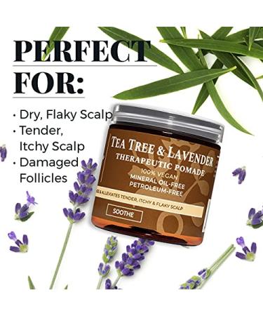 Buy Qhemet Biologics Tea Tree & Lavender Therapeutic Pomade - Anti-Dandruff Scalp Treatment for Dry & Itchy Scalp (4 oz) - International Shipping Available - Buy Online on GoSupps.com