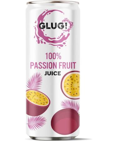 GLUG! 100% Passion Fruit Juice Healthy Juice Drink With No Added Sugar (12X320ML) - Buy Online on GoSupps.com