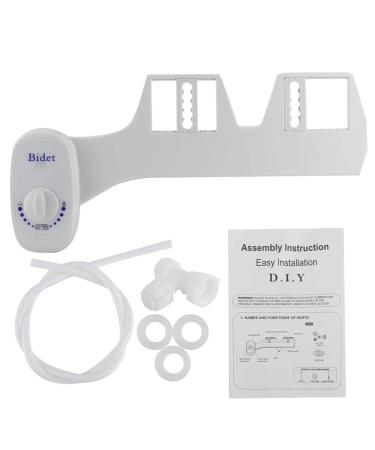 Bathroom Accessory Non-Electric Mechanical Toilet Bidet Sprayer Self Cleaning Single Nozzle White (7/8)