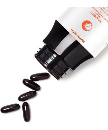 Nutri-Rich Vitamin C 500mg with 25mg Bioflavonoids Ascorbic Acid Immune Skin & Antioxidant Support No Soy Gluten-Free No Additives Bioavailable Ingredients Third-Party Tested (90 Softgels) - Buy Online on GoSupps.com