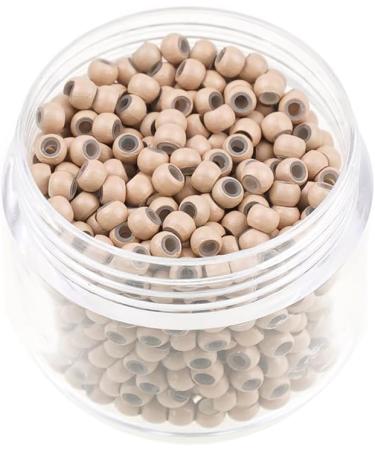 Kullke 1000PCS 3mm Nano Rings Silicone Lined Hair Extension Beads - #6 Beige Blond - Buy Online on GoSupps.com