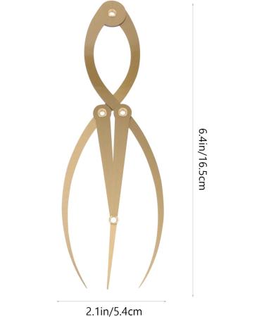 Housoutil 1pc Eyebrow Positioning Ruler Eyebrow Caliper Ruler Make up Kit Eyebrow Measuring Tool Gold Scale 16.5x5.4cm Golden - Buy Online on GoSupps.com