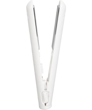 Buy Portable White Hair Straightener | Even Heating Flat Iron for Perfect Hair Bangs | International Shipping - Buy Online on GoSupps.com