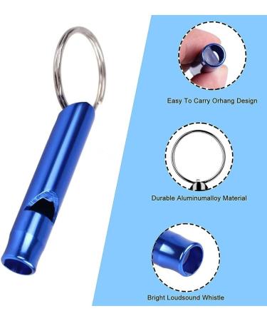 AMASAWA 5* Signal Pipe Mini Whistle Loud Emergency Survival Keychain Aluminum Safety Whistle (Random Colors) for Outdoor Adventures - Buy Online on GoSupps.com