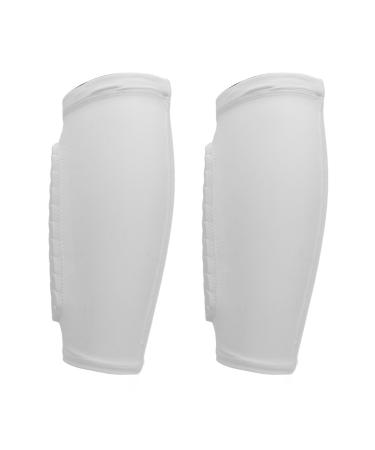 Soccer Leg Sleeve Protective Shin Sleeve Breathable for Adults for Basketball (61.8x35cm / 24.3x13.8in) XL 61.8x35cm / 24.3x13.8" White
