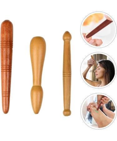 Milists 3x Manual Point Massage Pencils - Portable Wooden Massage Tools for Foot Face & Body - S M L Sizes - Buy Online on GoSupps.com