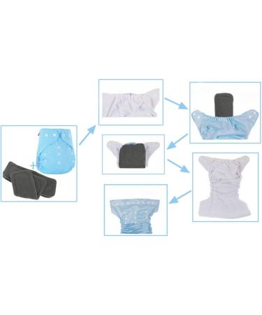 Happy Cherry Baby Tower Diaper - 12 Soft & Breathable Cotton Bamboo Cabbage Towels (Black) | Eco-Friendly Baby Care Products - Buy Online on GoSupps.com