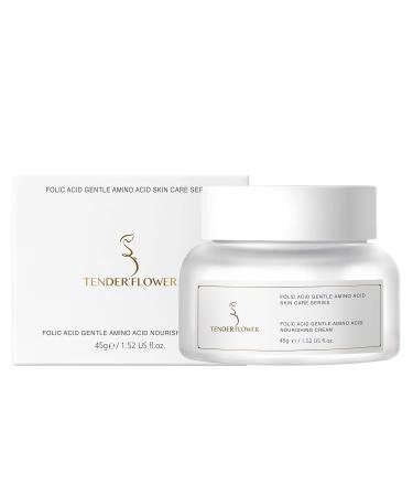 TENDER'FLOWER Folic Acid Gentle Amino Acid Nourishing Cream 45g/1.5oz(Pack of 1) face cream