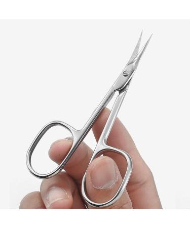YNGMEIYER Professional Super Sharp Small Pointed Stainless Steel Beauty Scissors for Trimming Cuticles Eyebrows Eyelashes and Dry Skin - Buy Online on GoSupps.com