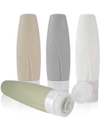 Buy FantasyDay 4 Pack Silicone Travel Set - TSA Approved BPA-Free Containers for Shampoo Cream & Body Care - Portable Travel Accessories (80ml) - Buy Online on GoSupps.com