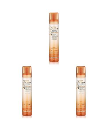 GIOVANNI 2chic Ultra-Volume Big-Body Hair Spray - Daily Volumizing Formula with Papaya & Tangerine Butter Promotes Weightless Control for Fine Limp Thin Hair No Parabens Color Safe - 5 fl oz 5 Fl Oz (Pack of 3)