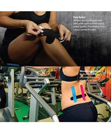 3-Pack Kinesiology Tape Pro Athletic Sports - Knee Ankle Muscle Support - Dynamic Physical Therapy - Breathable Waterproof Cotton - 2in x 16.4ft Roll - Buy Online on GoSupps.com