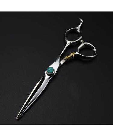 Hair Cutting Scissors 6 Inch Professional JP440c Steel Green Gem Hair Scissors Cutting Barber Tools Tiger Haircut Thinning Shears Hairdresser Scissors Set - Buy Online on GoSupps.com