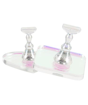 minkissy 1 Set Nail Supplies Nail Stands Nail Stand for Press on Nail Stuff for Acrylic Nails Fake Nail Holder Nail Practice Stand Nail Art Kits Nails Supply Japanese-style Magnet Material