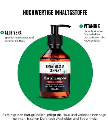 Beard care set for men Brooklyn Soap Company Beard Essentials Bundle with beard oil 50 ml & beard shampoo 200 ml Daily care & cleaning for every beard Gift set Beard oil & beard shampoo bundle - Buy Online on GoSupps.com